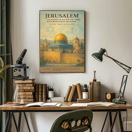 Jerusalem Holiest Place Wall Art Print PosterGoat