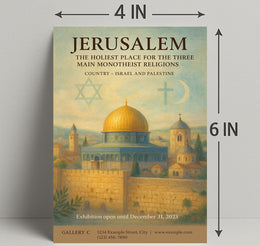 Jerusalem Holiest Place Wall Art Print PosterGoat