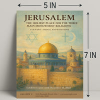 Jerusalem Holiest Place Wall Art Print PosterGoat