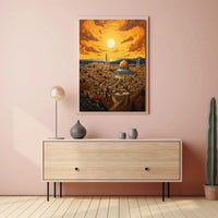 Jerusalem's Mystical Golden Dome Cultural Heritage Poster PosterGoat