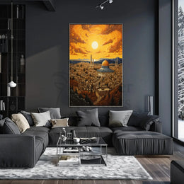 Jerusalem's Mystical Golden Dome Cultural Heritage Poster PosterGoat