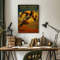 Jesse Owens Breaking Barriers Wall Art PosterGoat