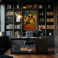 Jesse Owens Breaking Barriers Wall Art PosterGoat
