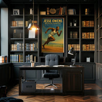 Jesse Owens Breaking Barriers Wall Art PosterGoat