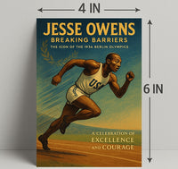Jesse Owens Breaking Barriers Wall Art PosterGoat