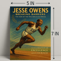 Jesse Owens Breaking Barriers Wall Art PosterGoat