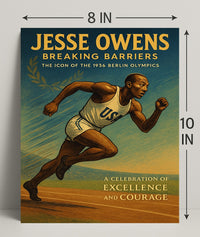 Jesse Owens Breaking Barriers Wall Art PosterGoat