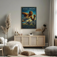 Jesse Owens Breaking Barriers Wall Art Print PosterGoat