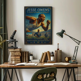 Jesse Owens Breaking Barriers Wall Art Print PosterGoat