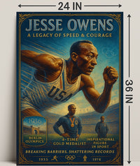 Jesse Owens Breaking Barriers Wall Art Print PosterGoat