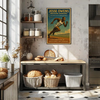 Jesse Owens Breaking Barriers Wall Art Print PosterGoat