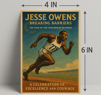 Jesse Owens Breaking Barriers Wall Art Print PosterGoat