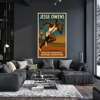 Jesse Owens Breaking Boundaries Poster Art PosterGoat