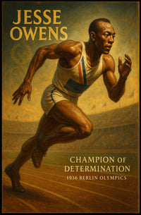 Jesse Owens Champion of Determination Poster PosterGoat