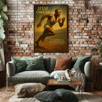 Jesse Owens Champion of Determination Poster PosterGoat