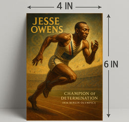 Jesse Owens Champion of Determination Poster PosterGoat