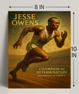 Jesse Owens Champion of Determination Poster PosterGoat