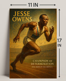 Jesse Owens Champion of Determination Poster PosterGoat