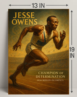 Jesse Owens Champion of Determination Poster PosterGoat