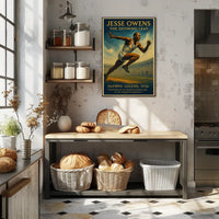 Jesse Owens Defining Leap Wall Art Print PosterGoat