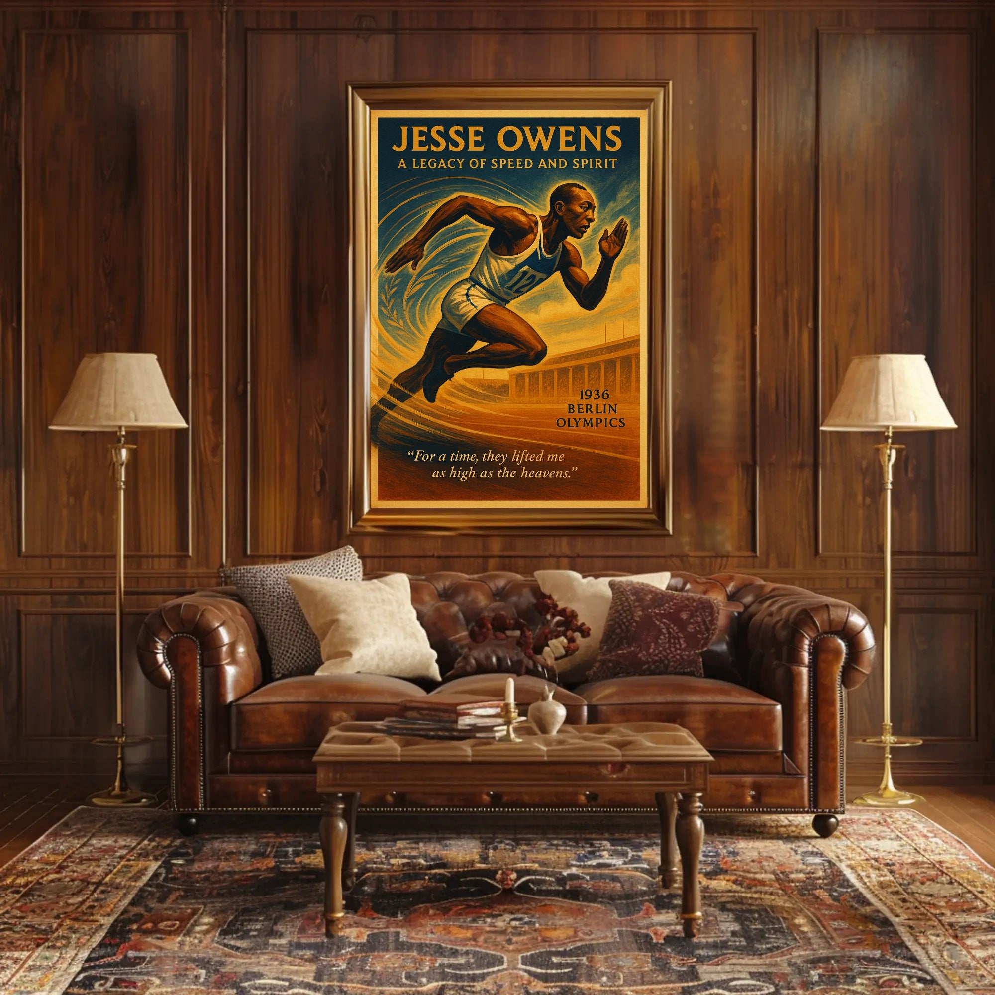Jesse Owens Legacy Of Speed Poster PosterGoat