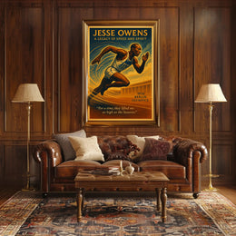 Jesse Owens Legacy Of Speed Poster PosterGoat