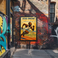Jesse Owens Legacy of Speed Wall Art PosterGoat