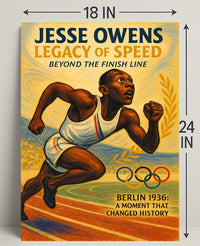 Jesse Owens Legacy of Speed Wall Art PosterGoat