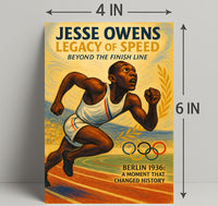 Jesse Owens Legacy of Speed Wall Art PosterGoat