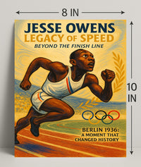 Jesse Owens Legacy of Speed Wall Art PosterGoat