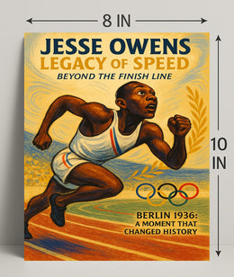 Jesse Owens Legacy of Speed Wall Art PosterGoat