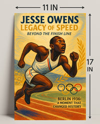Jesse Owens Legacy of Speed Wall Art PosterGoat