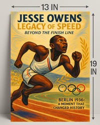 Jesse Owens Legacy of Speed Wall Art PosterGoat