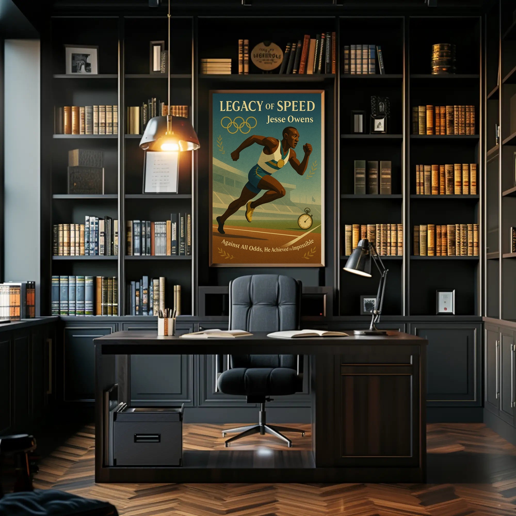 Jesse Owens Legacy of Speed Wall Art Print PosterGoat