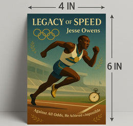Jesse Owens Legacy of Speed Wall Art Print PosterGoat