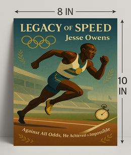 Jesse Owens Legacy of Speed Wall Art Print PosterGoat
