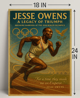 Jesse Owens Legacy of Triumph Poster Print PosterGoat