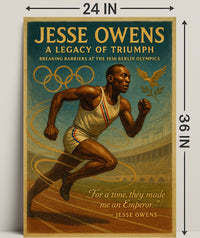 Jesse Owens Legacy of Triumph Poster Print PosterGoat