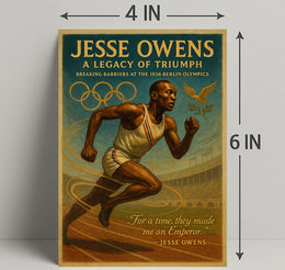 Jesse Owens Legacy of Triumph Poster Print PosterGoat