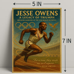 Jesse Owens Legacy of Triumph Poster Print PosterGoat
