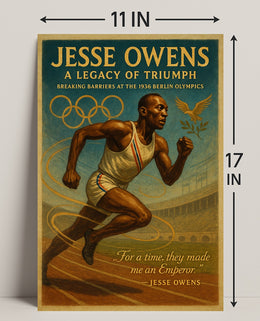 Jesse Owens Legacy of Triumph Poster Print PosterGoat