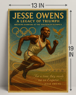 Jesse Owens Legacy of Triumph Poster Print PosterGoat