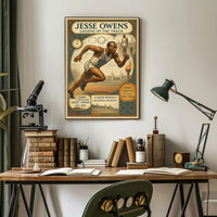 Jesse Owens Legend of the Track Poster Art PosterGoat