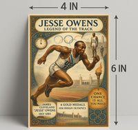 Jesse Owens Legend of the Track Poster Art PosterGoat