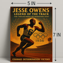 Jesse Owens Legend of the Track Poster PosterGoat