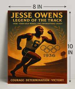 Jesse Owens Legend of the Track Poster PosterGoat