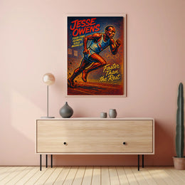 Jesse Owens Olympic Gold Medalist Poster PosterGoat