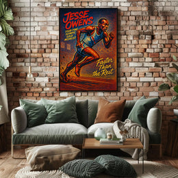 Jesse Owens Olympic Gold Medalist Poster PosterGoat