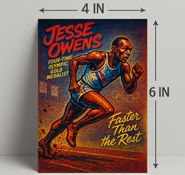 Jesse Owens Olympic Gold Medalist Poster PosterGoat