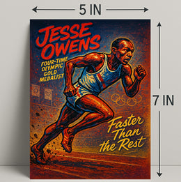 Jesse Owens Olympic Gold Medalist Poster PosterGoat